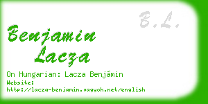 benjamin lacza business card